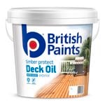 British Paints 8L Natural Water Based Decking Oil