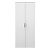 European Cabinetry White Slim Square Black Stockholm Storage Cupboard