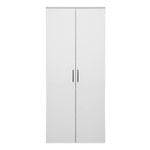 European Cabinetry White Slim Square Black Stockholm Storage Cupboard