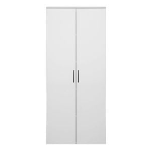 European Cabinetry White Slim Square Black Stockholm Storage Cupboard