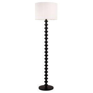 Oriel Lighting Spindle Floor Lamp Black