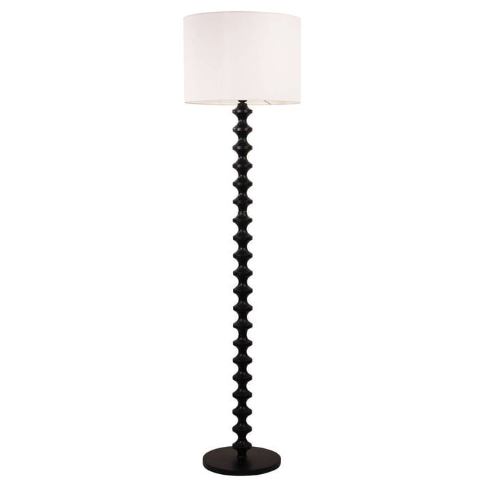 Oriel Lighting Spindle Floor Lamp Black