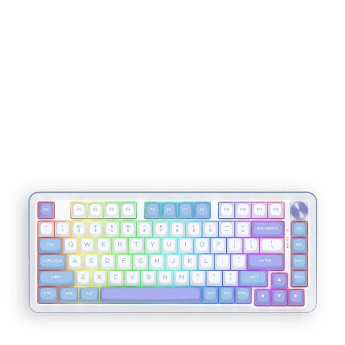 Redragon K681wbp Rgb Pro Cyrus Purple 75% Gasket Wireless Mechanical Keyboard