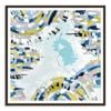 Artist Lane "Brighton Spirit  " by Ani Ipradjian - 76x76cm Black Framed Print