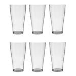 Crown Polycarbonate 425ml Schooner Beer Glass Pack 6