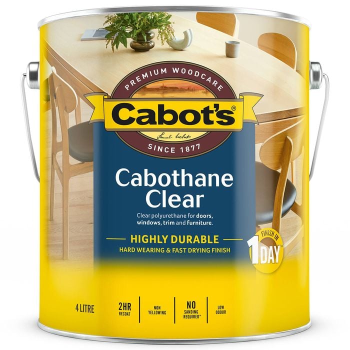 Cabot's 4L Gloss Water Based Cabothane Clear Polyurethane