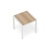 Vydel Outdoor Solid Teak Table Matt White 90cm x 90cm