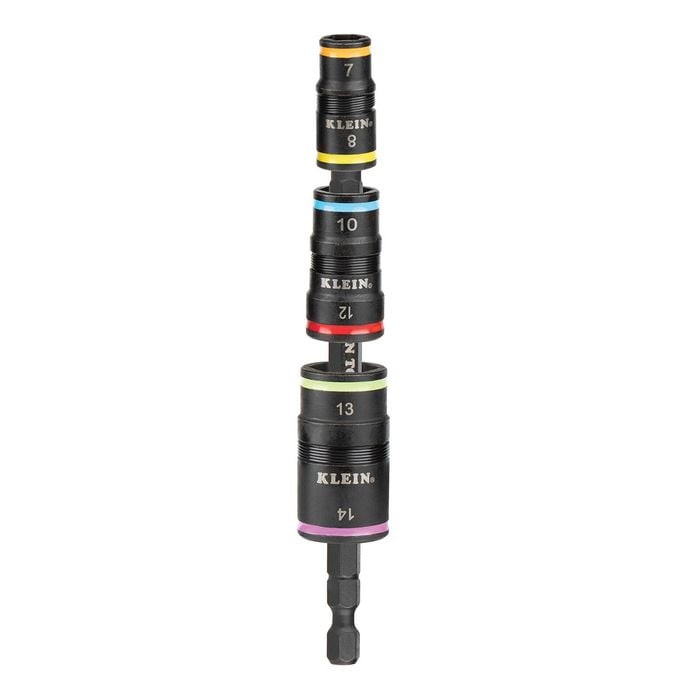  Klein 6-in-1 Impact Rated Flip Socket Set Metric