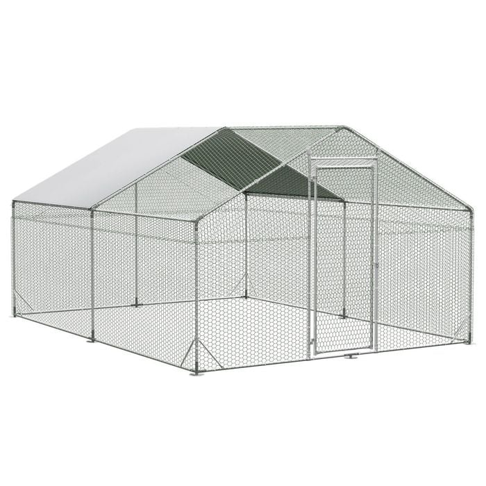 Pawz 400x300x195cm Large Metal Walk-in Chicken Coop Cage