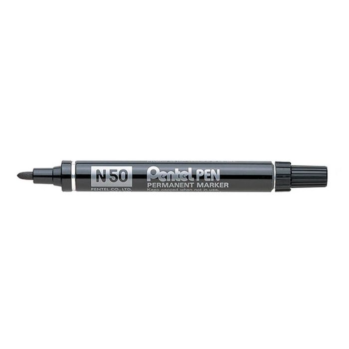 Pentel N50 Bullet Tip Permanent Marker 12pcs (Black)