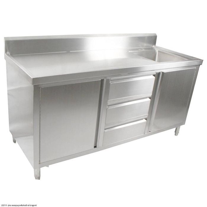 Modular Systems Cabinet With Right Sink Sc-7-1800r-h