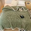 CottonMore Large Soft Microsherpa Bed Blanket Throw Rug 200x230cm - Green