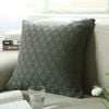 CottonMore 100% Cotton Knitted Cushion Cover Diamond Smoke Grey 45x45cm