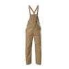 Hard Yakka Men's Khaki Bib and Brace Overalls - Size 92