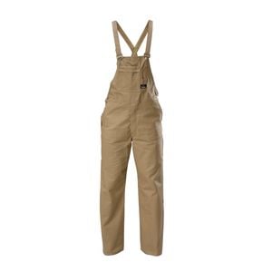 Hard Yakka Khaki Bib and Brace Overalls - Size 97