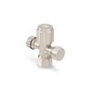 Brasshards 2 Way Cistern Tap 15mm x 15mm Brushed Nickel Lead Free