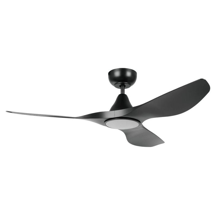 Eglo Surf 48" Dc Fan Led Tri-col Black