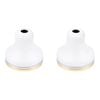 Shaw & Mason White Basin Flange - 2 Pack