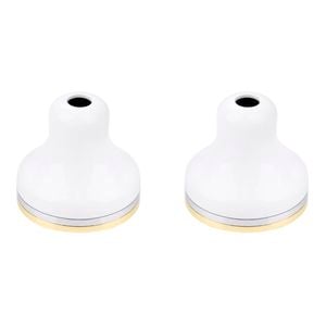 Shaw & Mason White Basin Flange - 2 Pack