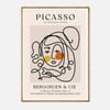Galrie Picasso Les Dejeuners Dessins Art Print - Iconic Berggruen Exhibition Masterpiece, Wood Frame, 50 x 70cm (20 x 28inch)