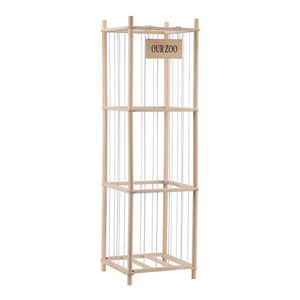 PlayPals 215L Stuffed Animal Toy Storage Organizer Elastic Cord Cage 40x40x136CM