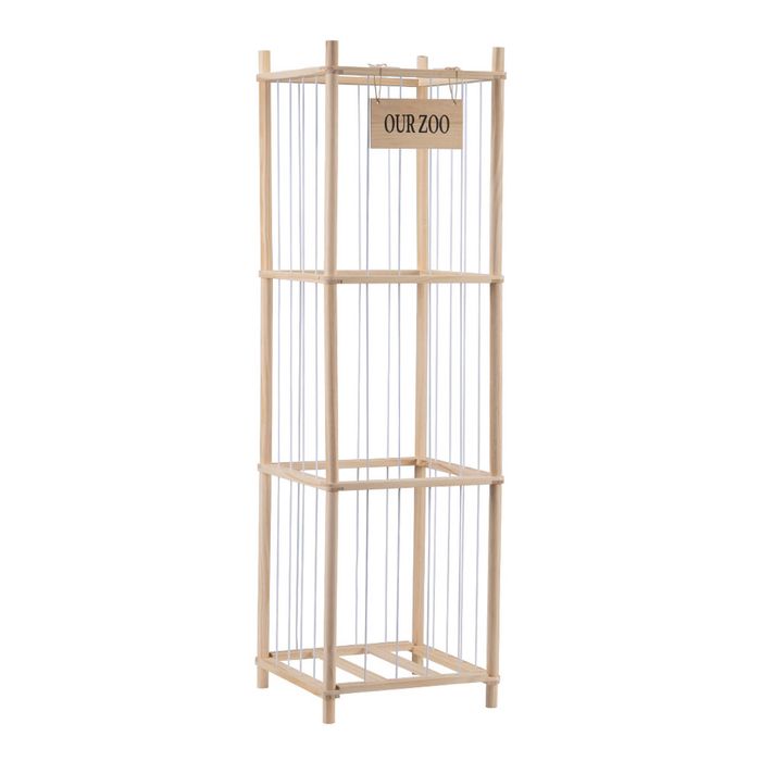 PlayPals 215L Stuffed Animal Toy Storage Organizer Elastic Cord Cage 40x40x136CM