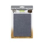 Slipstick 114 x 152mm Grey Heavy Duty Self Adhesive Floor Protection Felt Pads - 2 Pack