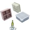 Catzon 3 Pcs Silicone Ice Cube Trays with Lid 4-Cavity Easy Release for Cocktails & Whiskey
