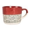 Nicola Spring Dipped Dash Stoneware Coffee Mug - 450ml