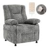 Advwin Electric Recliner Chair Lounge Armchair Comfy Sofa Chair w/ Remote & Side Pocket Grey