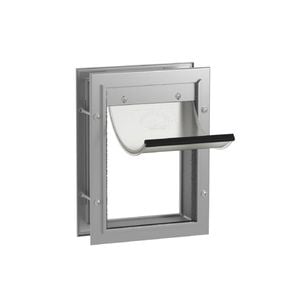 Hakuna Pets Small Silver Deluxe Aluminium Pet Door