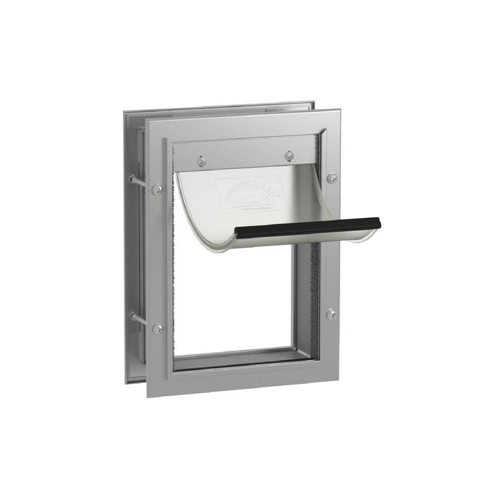 Hakuna Pets Small Silver Deluxe Aluminium Pet Door