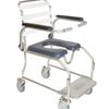 Safety and Mobility Stainless Steel Commode Open Front