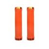 Trigram Lock-on Bike Grips Kraton Rubber 130mm with 2 side lock rings Orange