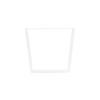 Rapid Steel Tube Leon Coffee Leg 400 x 450 x 50mm WHT