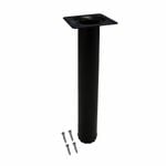 Adoored 30 x 230mm Black Round Table Leg