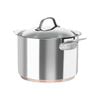 Chasseur Le Cuivre Stock Pot With Lid 24cm / 7.6l Stainless Steel