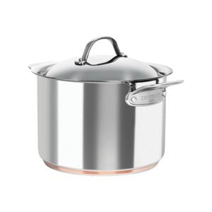 Chasseur Le Cuivre Stock Pot With Lid 24cm / 7.6l Stainless Steel