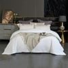 CottonMore 100% Cotton Striped Large Waffle Pattern Blanket Throw Rug White - Double