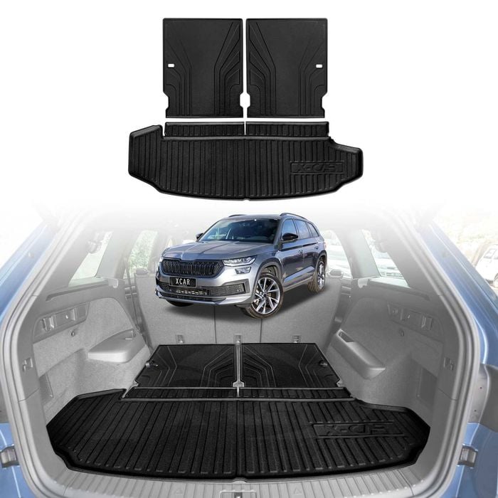 Boot Liner for SKODA Kodiaq 2017-Onwards Heavy Duty Cargo Trunk Mat Luggage Tray
