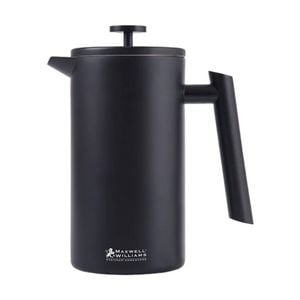 Maxwell & Williams Blend Robusta Double Wall Stainless Steel 1L Plunger - Black