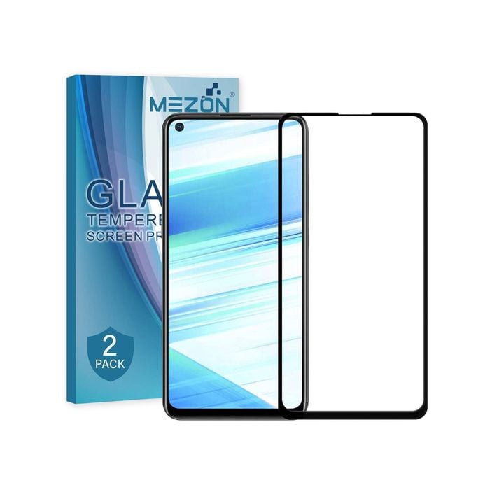 2 Pack MEZON OPPO A72 Full Cover Tempered Glass Screen Protectors