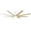 Vencha Titanic RWS Tri-Control DC 1530mm ABS Blades DC Ceiling Fan with light- White/Oak