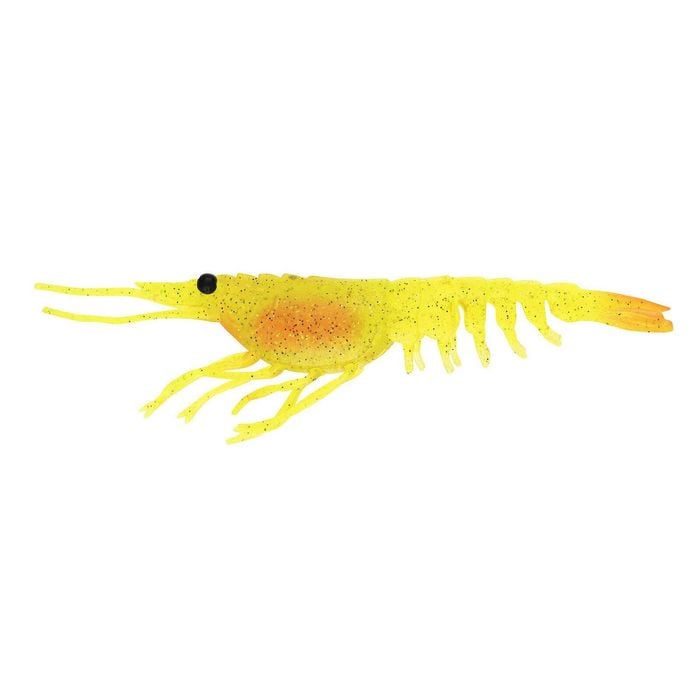 Nomad Design Live Ops Switcher Shrimp 4.25" Soft Plastic Fishing Lure Chartreuse UV