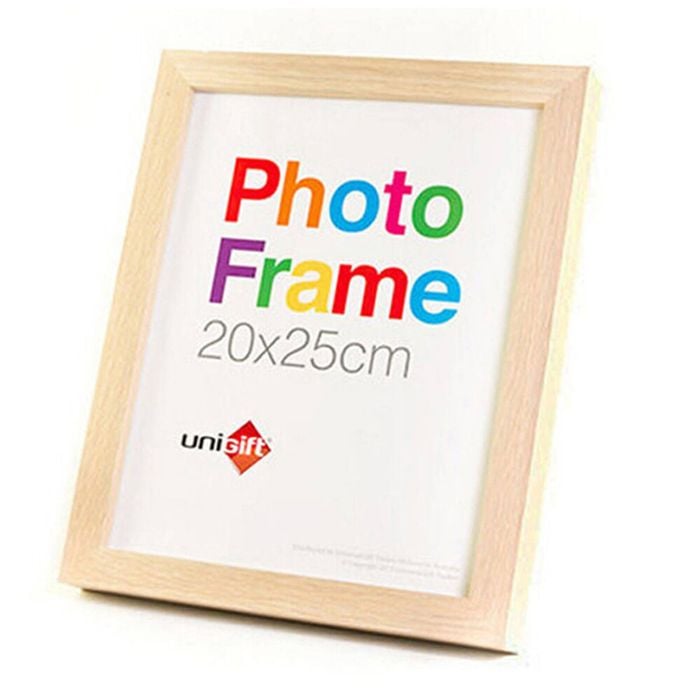 Unigift Wooden/Glass Home Decor Picture Photo Frame 20x25cm Natural