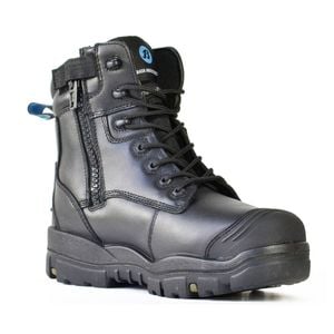 Bata Industrials Black Longreach CT Ultra Zip/Lace Composite Toe Safety Boots - Size 7