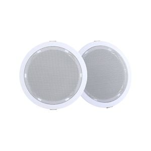2 x 6" In Ceiling Wall Speakers Home 80W