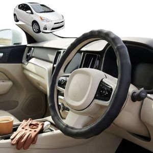 Australian Goose Steering Wheel Cover for Toyota Prius C 2012 - 2020 (NHP10) Circle Black