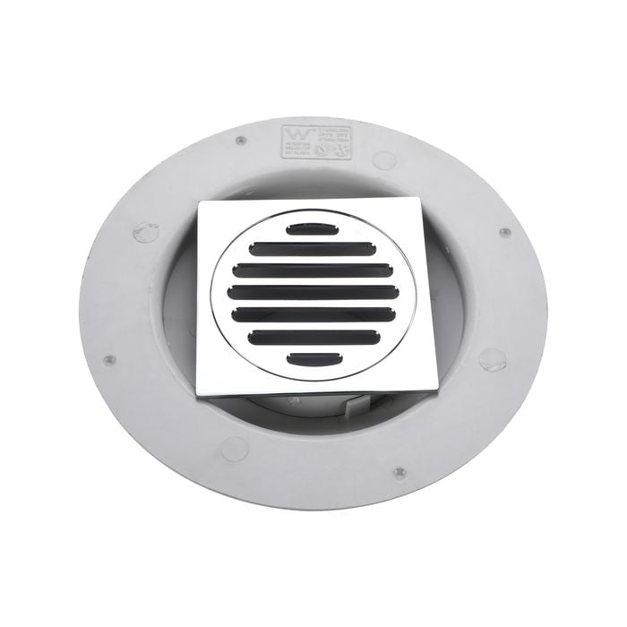 Kinetic 100mm Puddle Flange Kit Square Grate