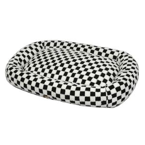 PaWz Orthopedic Dog Bed Large Calming Pet Sofa Sherpa Plush Grey Large